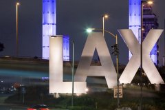 Los Angeles LAX Airport Sign